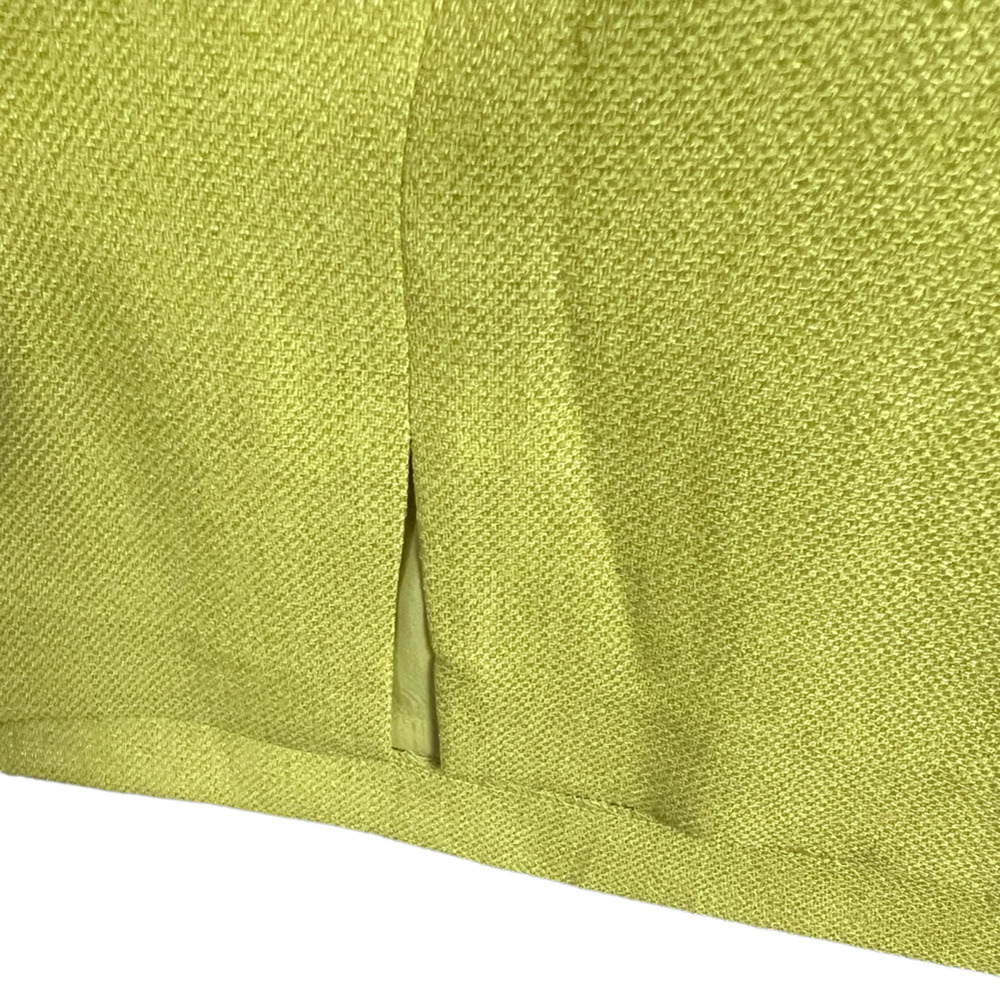 Kay Unger Women's Short Sleeve Dress Sz 4 Mustard Color With Embeleshments Lined - Picture 7 of 9